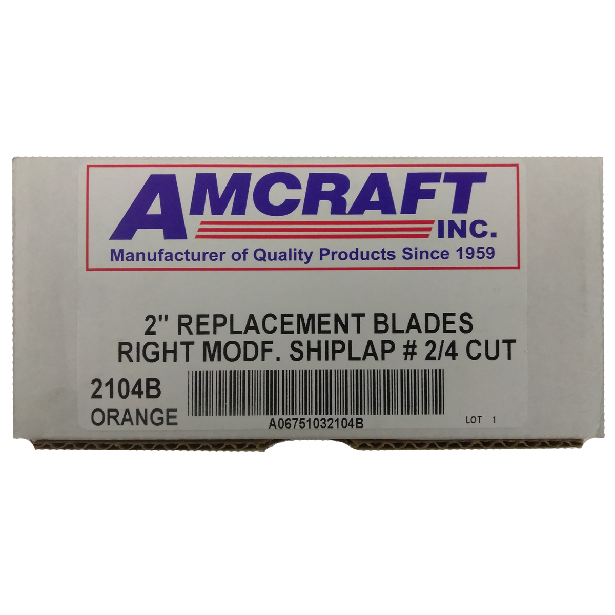 Amcraft Orange Modified Shiplap Replacement Blades